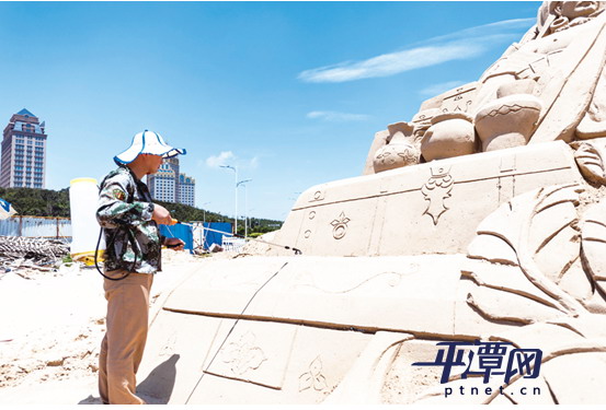 Sand sculptures promote Silk Road culture[3]