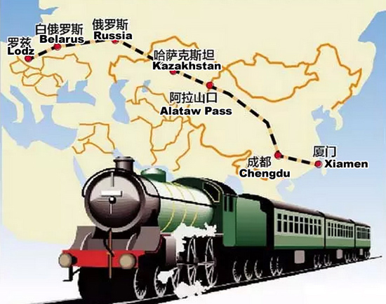 Cargo train linking Xiamen to Europe finishes round-trip journey
