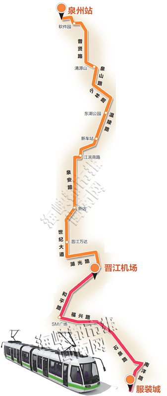 Quanzhou to build first tram route in 2016