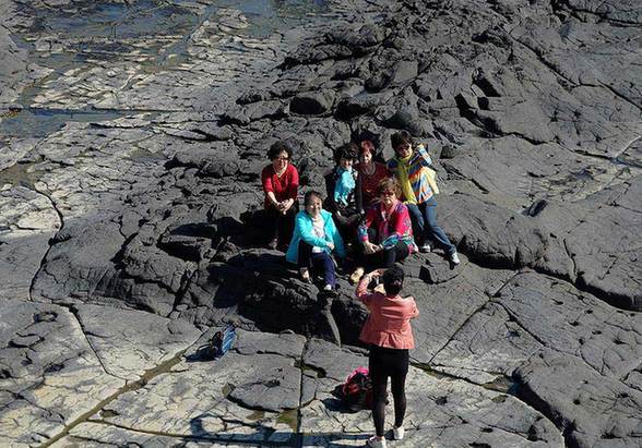 Tremendous volcanic topography on southeast coast