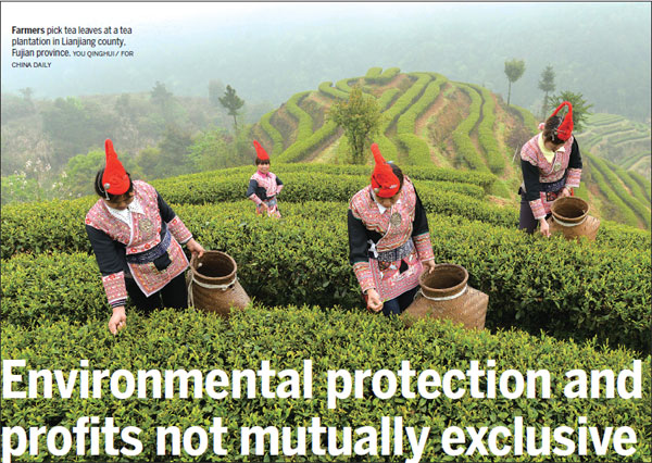 Environmental protection and profits not mutually exclusive