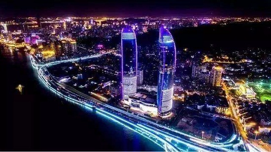Lights illuminate Xiamen ahead of BRICS Summit