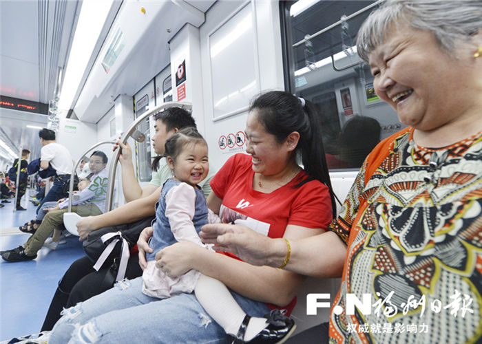 Metro line 2 trail runs in Fuzhou