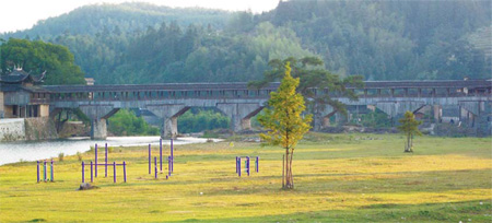 Wan'an Bridge in Pingan, China's Fujian