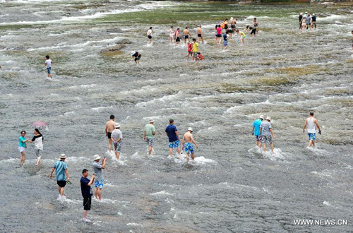 Enjoy water square in Pingnan, Fujian