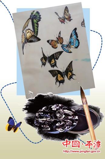 Butterfly painter to pass down skills