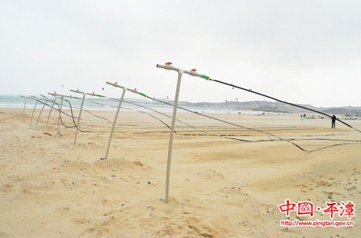 Pingtan uses irrigation belts for sand fixing