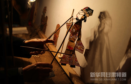 Shadow puppetry takes the stage in rural Gansu