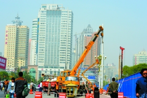 Lanzhou subway under construction