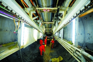 Lanzhou subway under construction