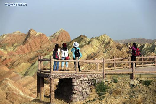 Amazing scenery of Danxia landform in China's Gansu