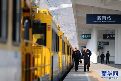 Minxian-Guangyuan rail section undergoes final checks