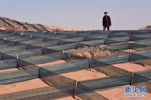 In Gansu, a desert war has raged quietly for decades