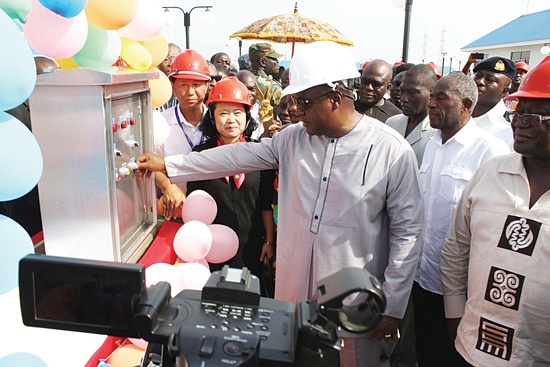 Kpong Water Supply Expansion Project in Ghana begins supplying water