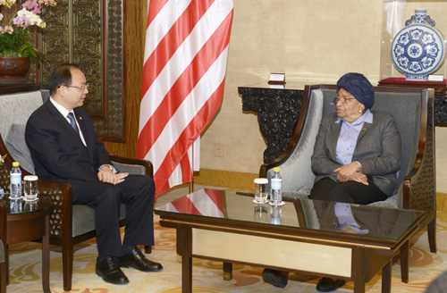 Chen Xiaohua called on President of Republic of Liberia