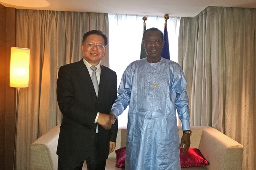 Wang Jianping makes an official visit to President of Chad