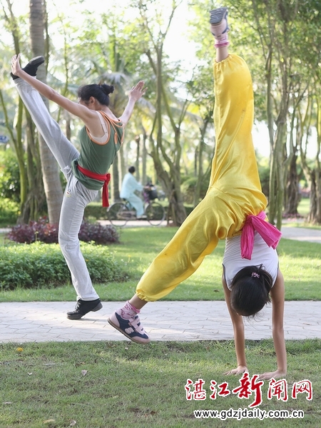 Morning exercises add vitality to the city