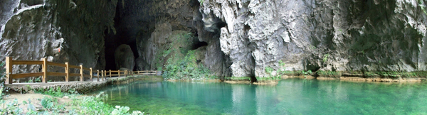 Baimo Cave Scenic Zone in Bama Yao county