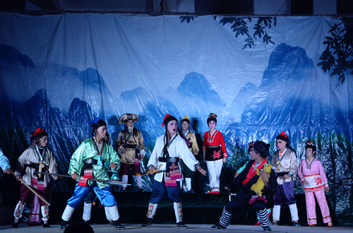 Musical drama <EM>Liu Sanjie</EM> performs in Bama