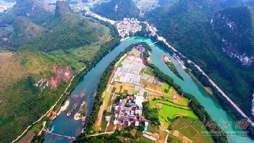 Aerial shots of Xiajian River