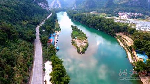 Aerial shots of Xiajian River