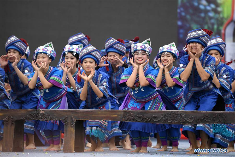 Mulam ethnic group celebrates Yifan festival in SW China
