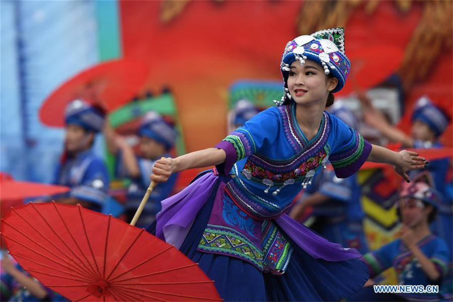 Mulam ethnic group celebrates Yifan festival in SW China