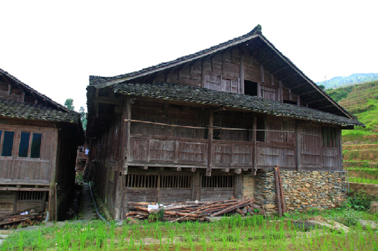 Stilt-style architecture of Hechi