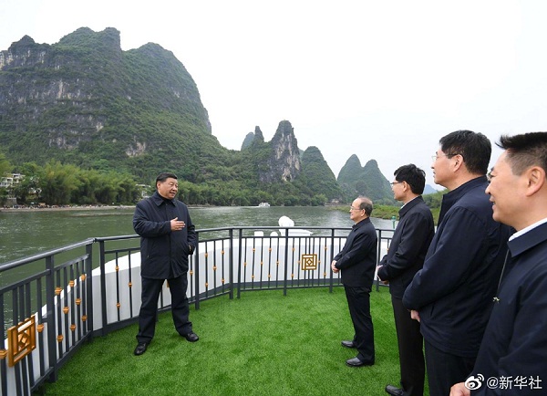 Xi inspects South China's Guangxi