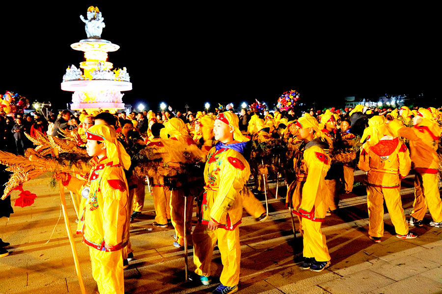 Dragon Light festival illuminates night in SW China's Guizhou