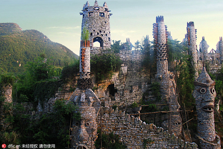 Professor quits job, builds exotic castle