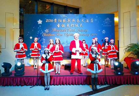 Christmas Tree Lighting Ceremony in Kempinski Hotel Guiyang