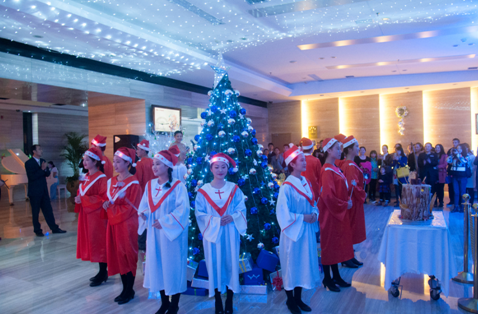 Christmas tree lighting ceremony in Guiyang Novotel