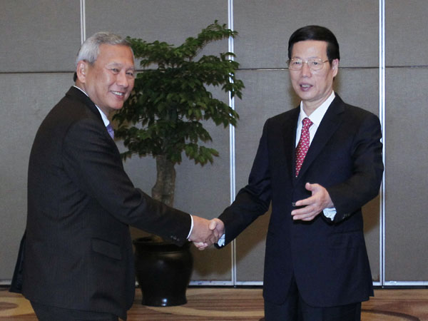 Chinese vice premier meets foreign leaders attending eco forum