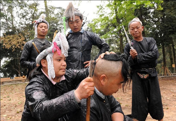 Ancient culture protected in Basha tribe, SW China