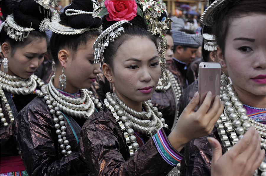 Dong ethnic group celebrate cultural and arts festival in Guizhou