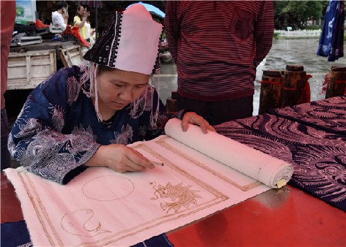 Batik painting