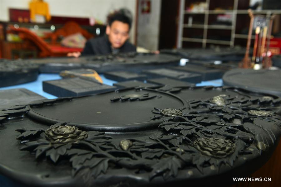 Sizhou inkstone carving in Guizhou