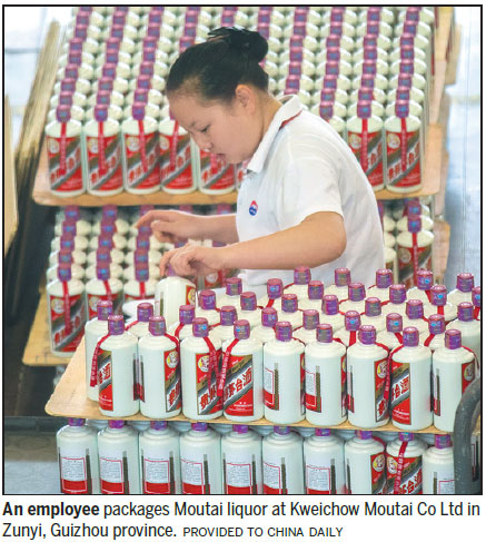 Moutai valuation surges as shares rise