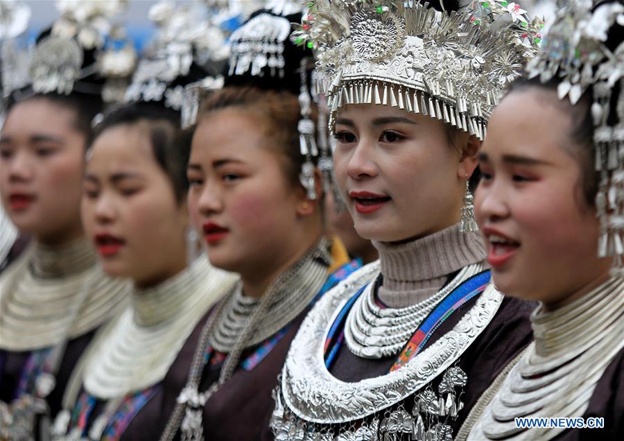 People of Dong ethnic group celebrate Spring Festival in China's Guizhou