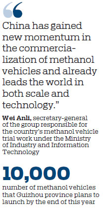 Methanol automobiles set to hit the road