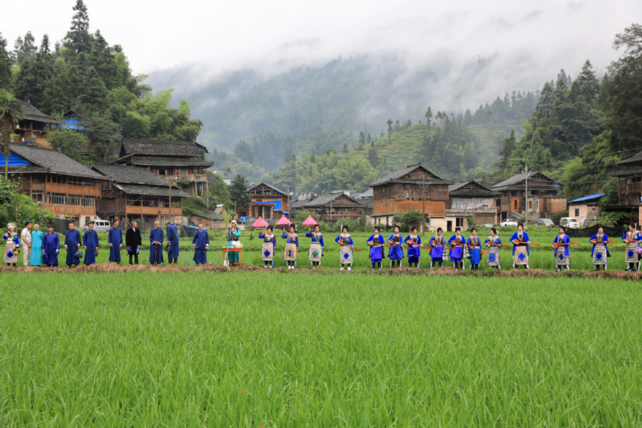 Dong Ethnic group celebrates Guhun Festival in Guizhou