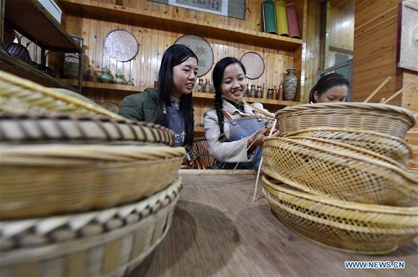 Pic story: inheritor of Chishui bamboo weaving in China's Guizhou