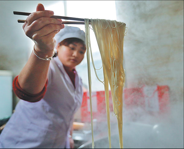 Fine art of noodle making