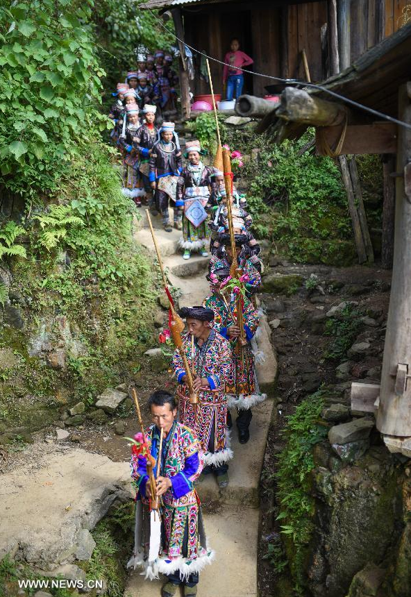 Miao ethnic group's new year celebrated in Guizhou