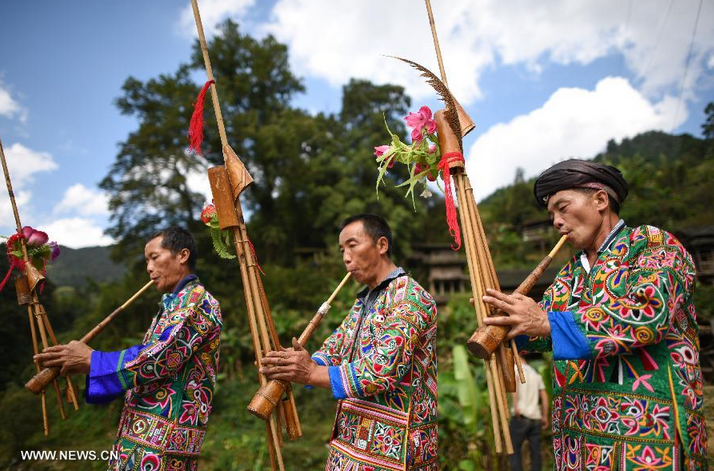 Miao ethnic group's new year celebrated in Guizhou
