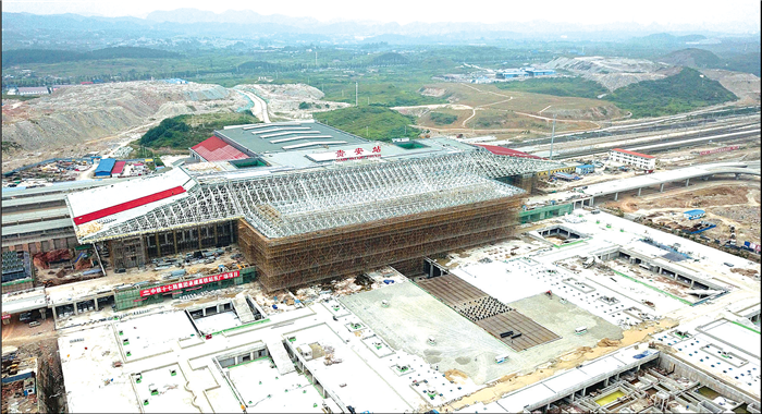 Guian Railway Station approaches completion