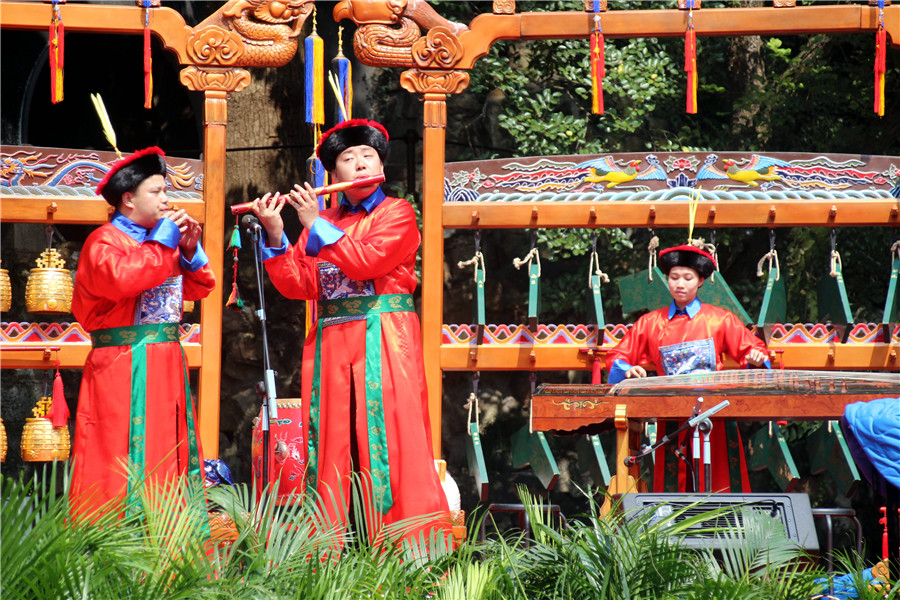 Chinese court music performance held in E China's Jiangsu