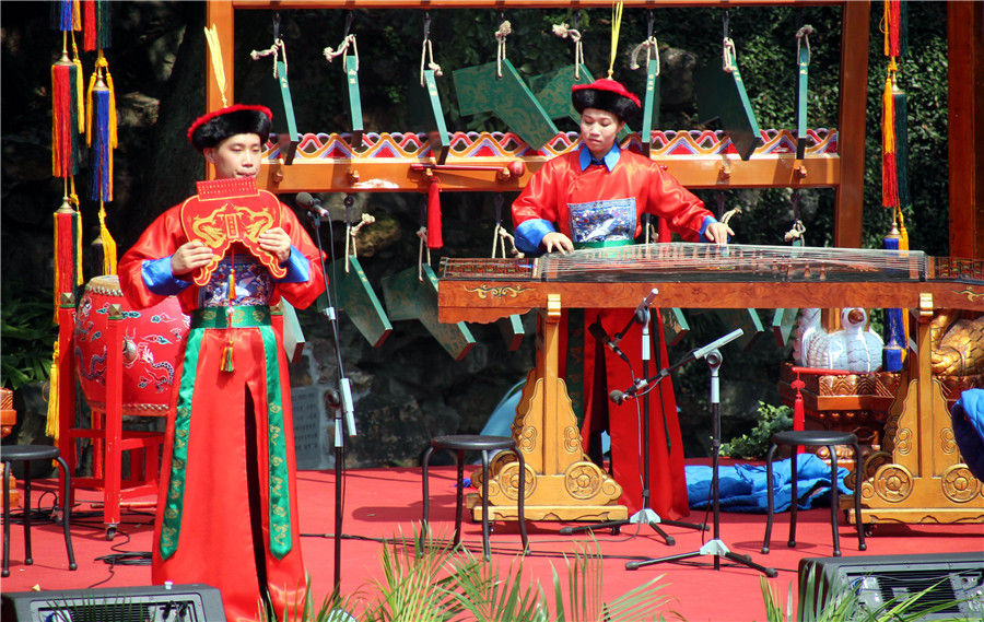 Chinese court music performance held in E China's Jiangsu