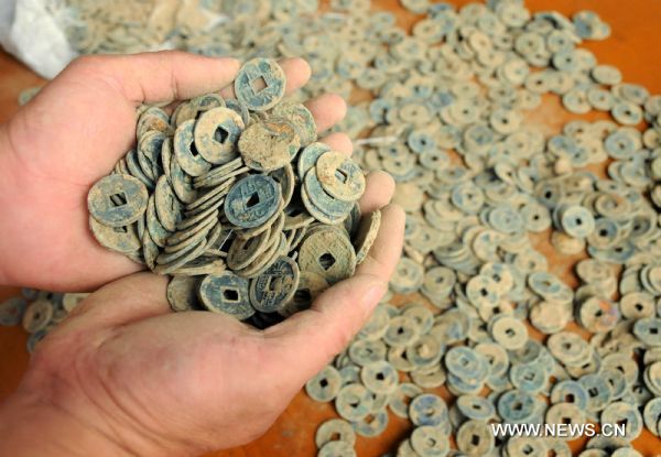 17,000 antique coins unearthed in Hebei